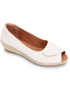 Gentle Souls by Kenneth Cole Luci Easy Open Womens Velcro Leather Wedge Heels