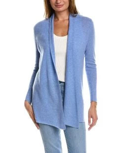 women InCashmere Open Front Cashmere Cardigan