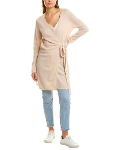 women InCashmere Side Tie Robe/Cardigan