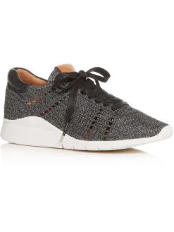 Gentle Souls by Kenneth Cole Raina Lite Knit Womens Breathable Metallic Casual and Fashion Sneakers