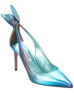 women Aquazzura Bow Tie 85 Leather Pump