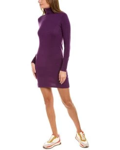women InCashmere Turtleneck Cashmere Sweaterdress
