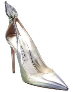 women Aquazzura Bow Tie 105 Leather Pump
