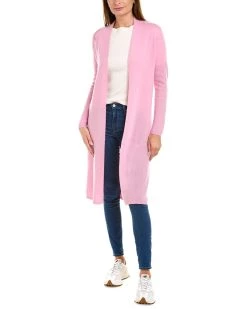 women InCashmere Open Front Cashmere Duster
