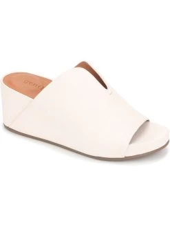 Gentle Souls by Kenneth Cole Gisele 65 Mule Womens Leather Slip On Wedge Sandals