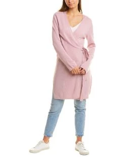women InCashmere Side Tie Robe/Cardigan