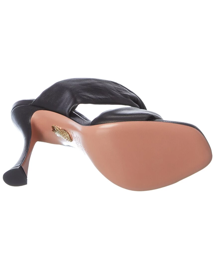 women Aquazzura Twist 95 Leather Mule 4 women Aquazzura Twist 95 Leather Mule - Image 4