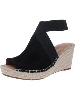 Gentle Souls by Kenneth Cole Charli Womens Cushioned Footbed Peep Toe Wedge Sandals