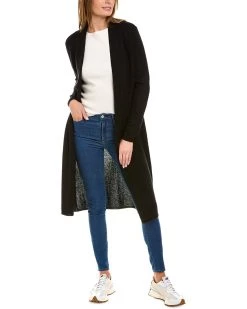 women InCashmere Open Front Cashmere Duster