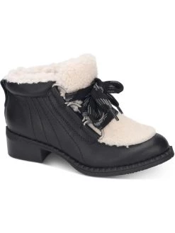 Aquazzura shop 36 Gentle Souls by Kenneth Cole Best Stitch Womens Leather Shearling Shooties