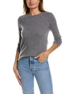 women InCashmere Crewneck Cashmere Sweater