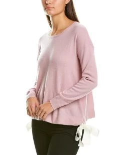 women InCashmere Tie-Hem Cashmere Pullover