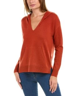 women InCashmere High-Low Cashmere Hoodie