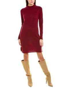 women InCashmere Raglan Cashmere Sweaterdress
