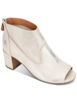 Gentle Souls by Kenneth Cole Charlene Womens Leather Open Toe Ankle Boots