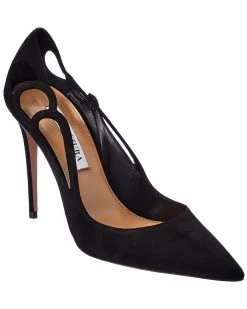 women Aquazzura Fenix 105 Suede Pump