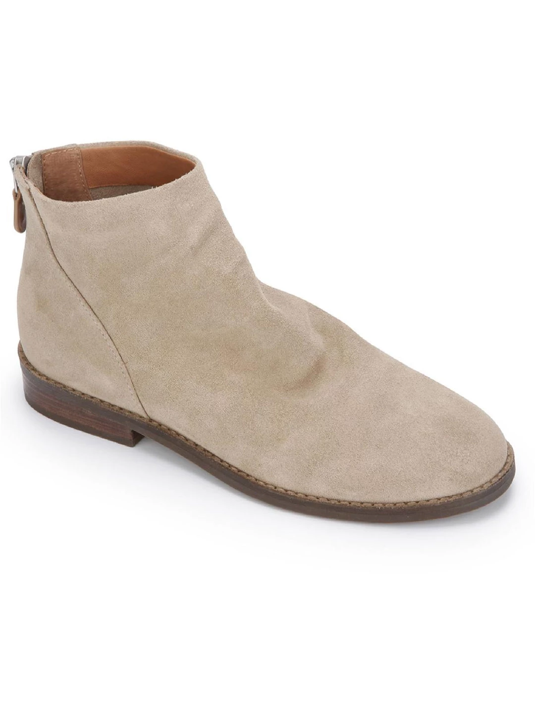Gentle Souls by Kenneth Cole Emma Zip Bootie Womens Suede Shooties Ankle Boots 4 Gentle Souls by Kenneth Cole Emma Zip Bootie Womens Suede Shooties Ankle Boots - Image 4