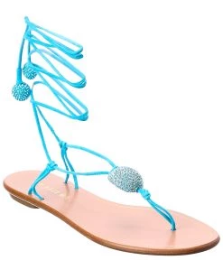 women Aquazzura Jackie Suede Sandal