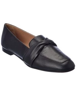 women Aquazzura Twist Leather Loafer