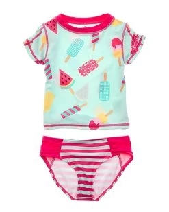 kids Appaman 2pc Zuma Rashguard & Bikini Bottom Set
