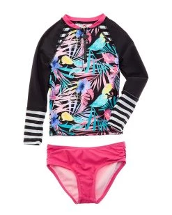kids Appaman 2pc Rashguard & Bikini Bottom Set