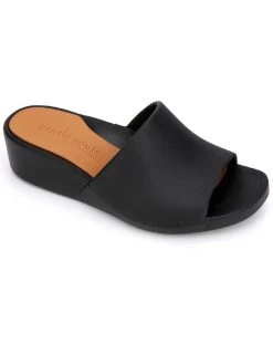 Gentle Souls by Kenneth Cole Gisele Wedge Slide Eva Womens Open Toe Slip On Wedge Sandals